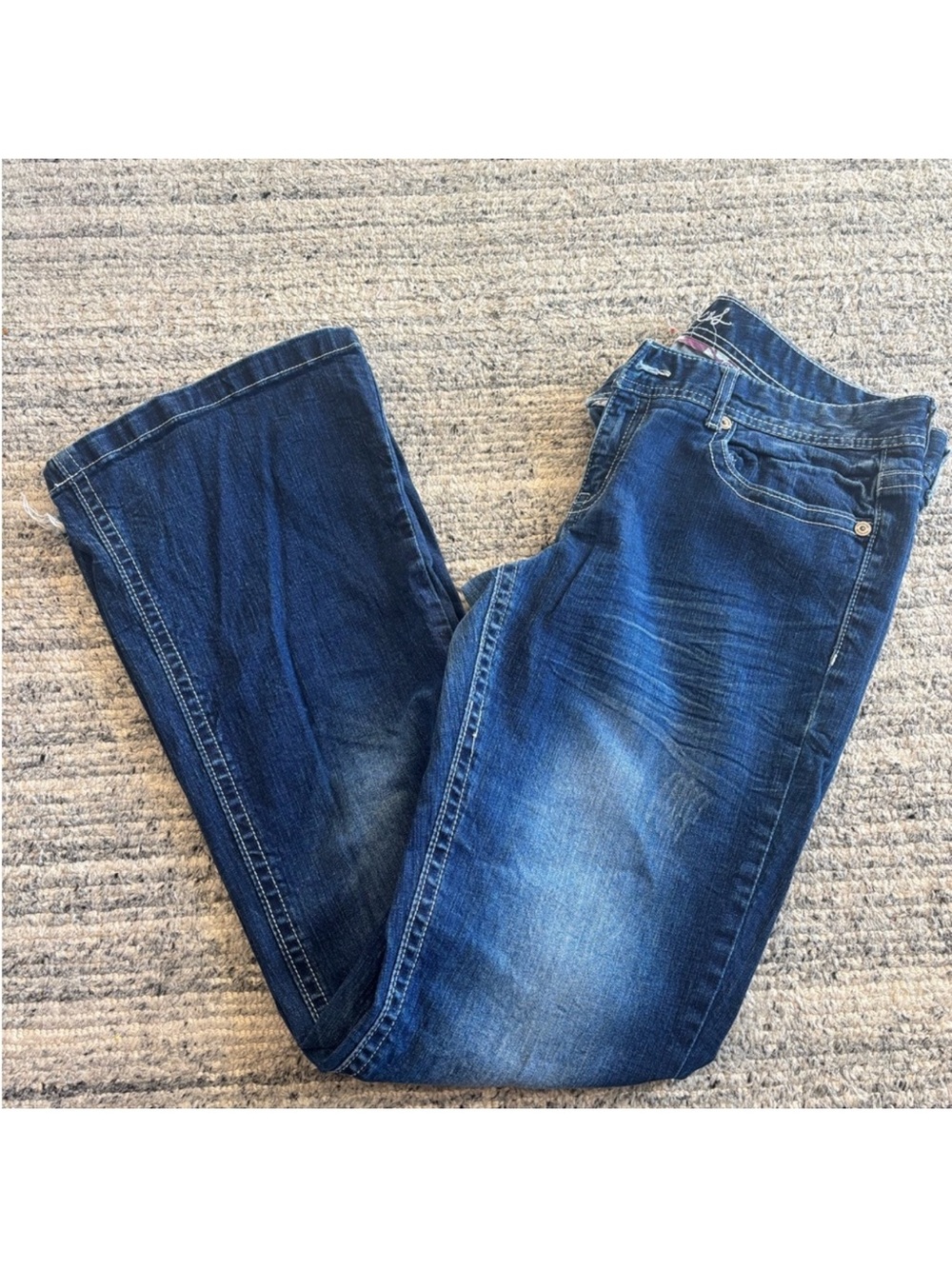 Maurices Dark Blue Denim Boot Cut Jeans